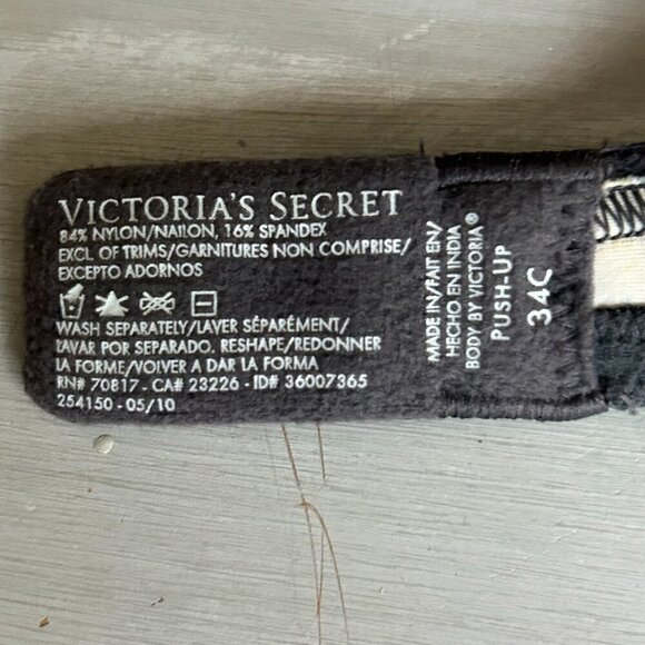 Victoria's Secret Push Up Floral Bra Size 34C Body By Victoria Bodycon Lingerie - Picture 6 of 7